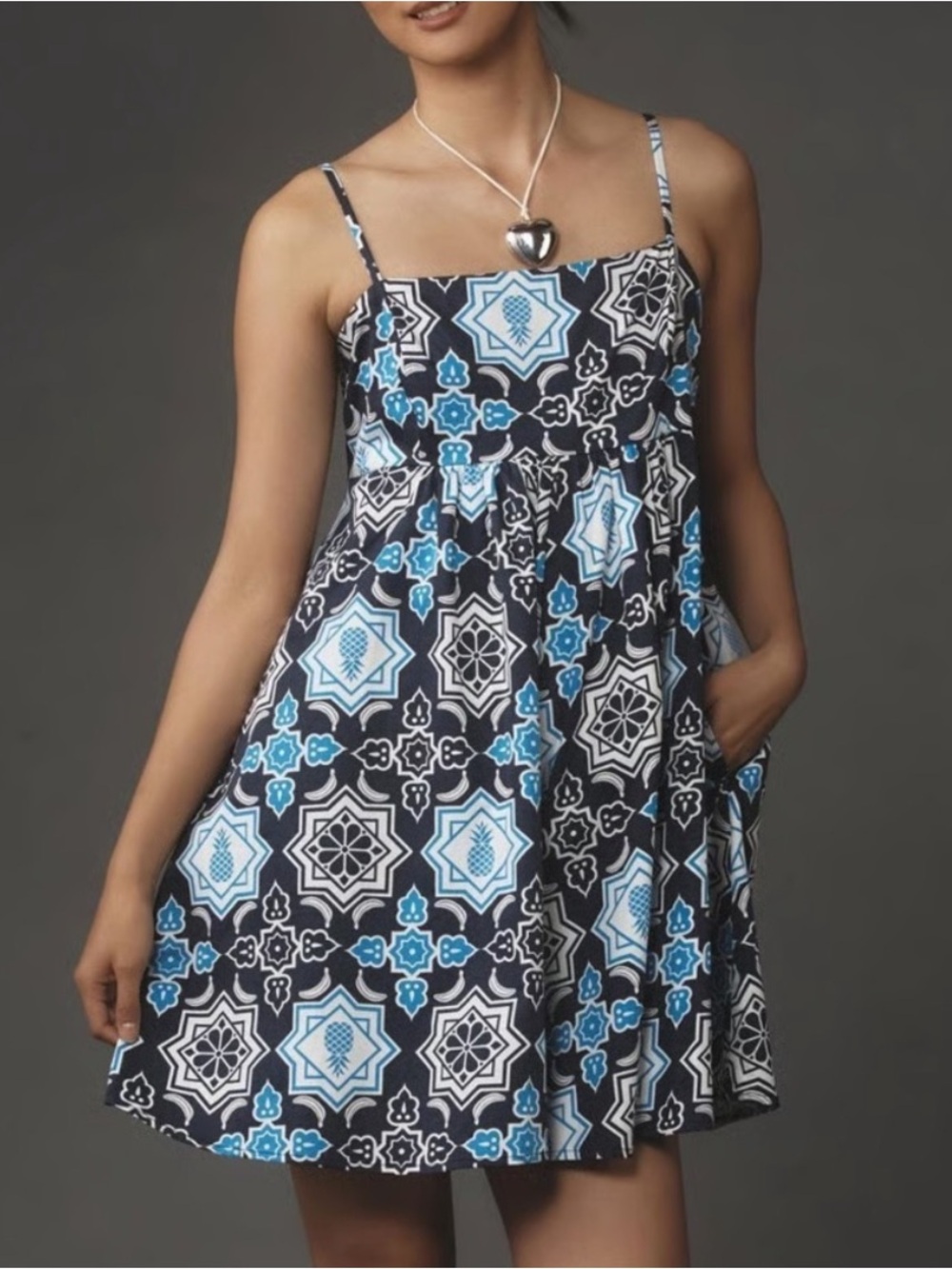 Anthropologie Hutch Smocked Bandeau Romper Size MP